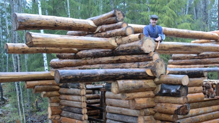 How to Build a Primitive Log Cabin